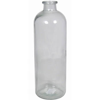 Glazen vaas/vazen 3,5 liter smalle hals 11 x 33 cm - Vazen