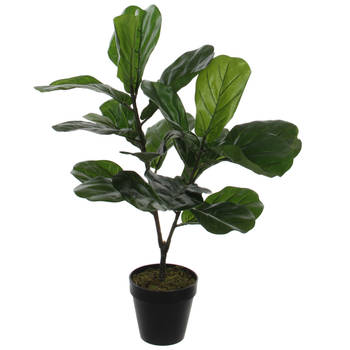 Mica Decoration Kunstplant - Ficus Lyrata - groen - 75 cm - Kunstplanten