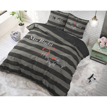 Dreamhouse Bedding DBO DH Mr and Mrs Always Anthra 140x220