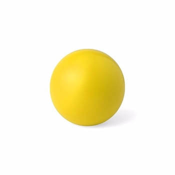 Geel anti stressballetje 6 cm - Stressballen