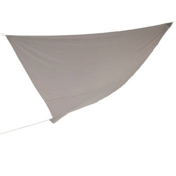 Schaduwdoek/zonnescherm driehoek grijs 3,6 x 3,6 x 3,6 meter - Schaduwdoeken
