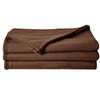 POYET MOTTE - POLECO fleece deken CHOCOLATE 220