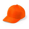 Oranje 5-panel baseballcap voor volwassenen - Verkleedhoofddeksels