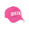 Carnaval fun pet / cap queen roze voor dames en heren - Verkleedhoofddeksels