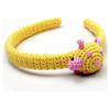 NatureZOO Haarband / Diadeem voor baby Schildpad Geel/roze