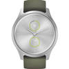 Garmin vivomove Style - Smartwatch met mechanische wijzers en kleurentouchscreen - Silver Moss