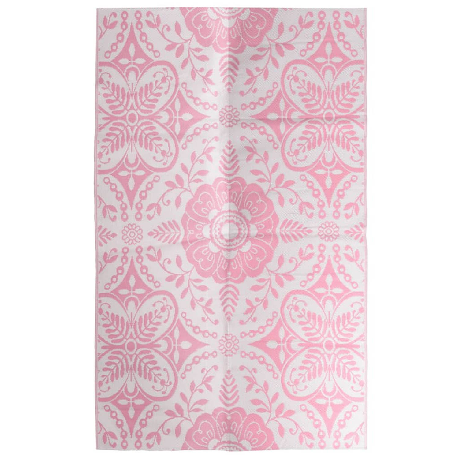 vidaXL Buitenkleed 190x290 cm PP roze
