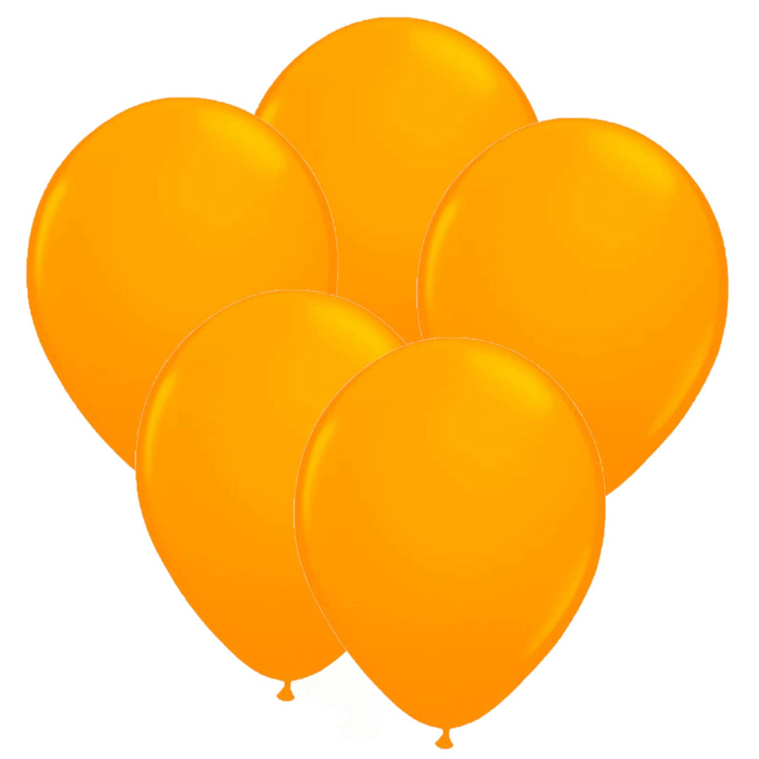 24x stuks Neon fel oranje latex ballonnen 25 cm - Ballonnen