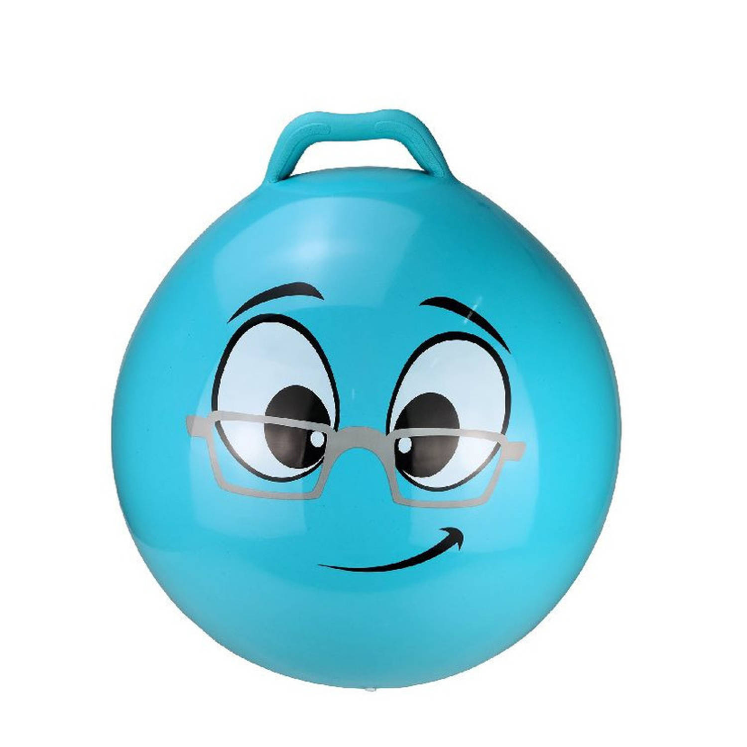 Skippybal Smiley Voor Kinderen Blauw 55 Cm Zomer Buiten Speelgoed