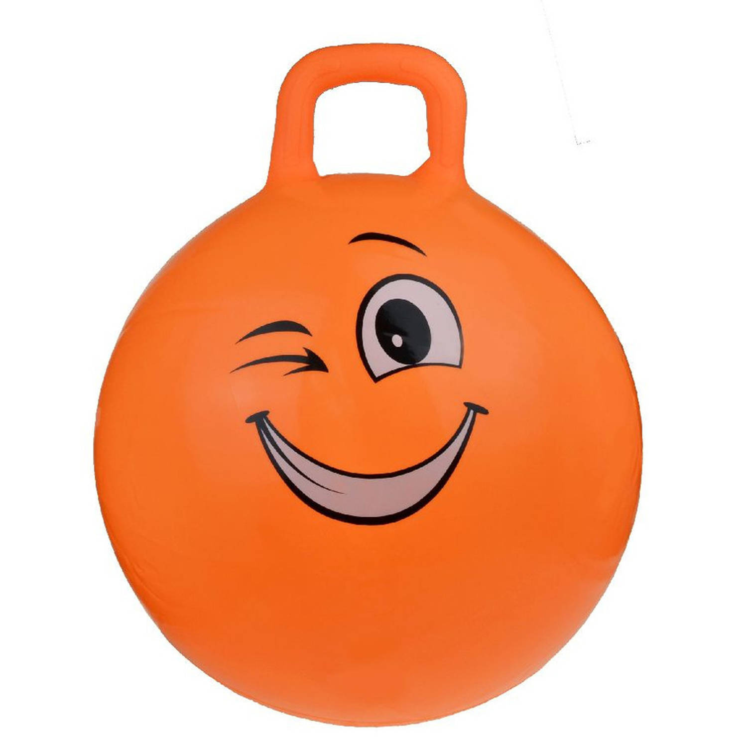 Skippybal Smiley Voor Kinderen Oranje 55 Cm Zomer Buiten Speelgoed