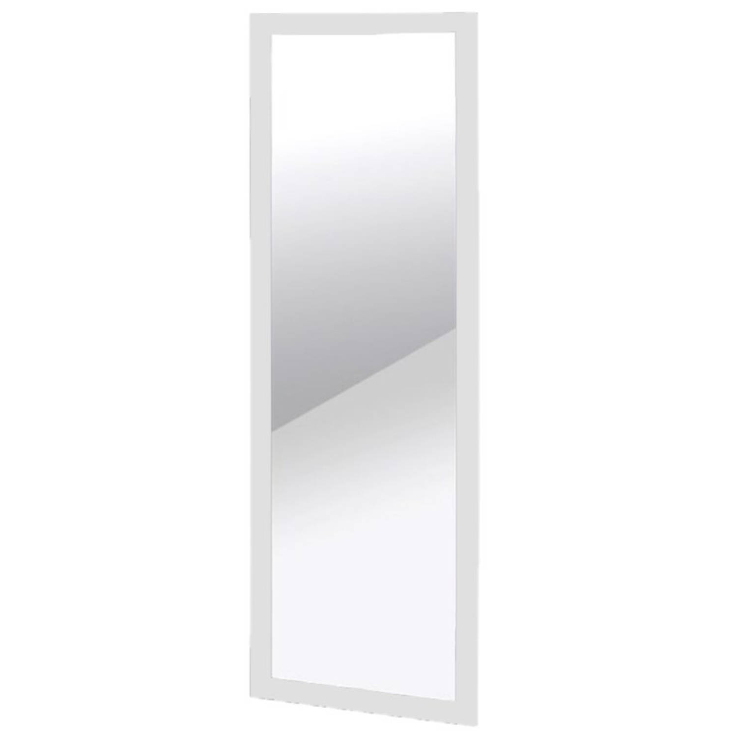 Beschikbaar Verenigen Plakken Wandspiegel/passpiegel rechthoekig met houten frame wit 35 x 94,5 cm -  Spiegels | Blokker