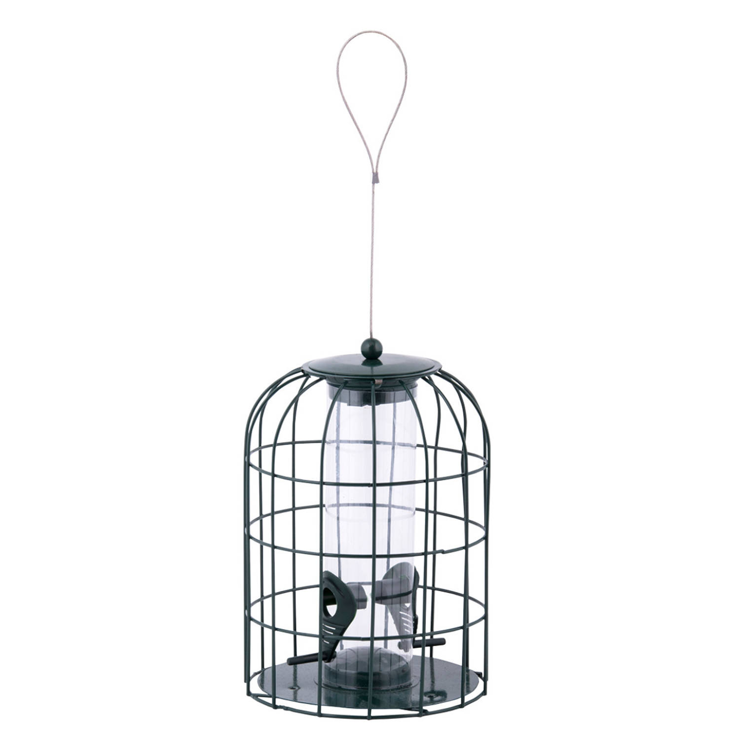 Merkloos Metalen Vogel Voedersilo/voederkooi 26 Cm Mussen/mezen Kleine Vogeltjes Winter Voeder Huisjes online kopen