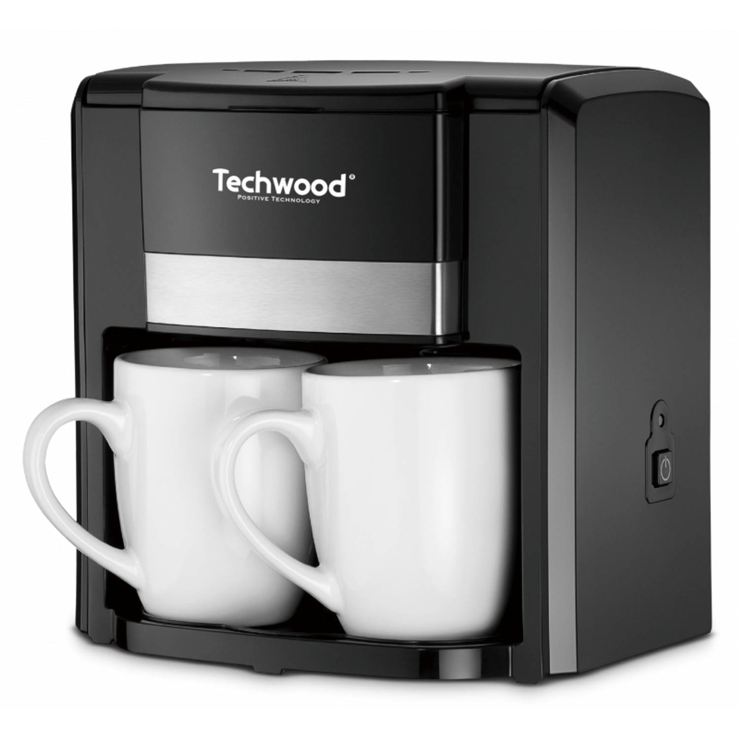 gereedschap begin wereld Techwood duo koffiezetter tca-206 met twee porseleinen kopjes | Blokker