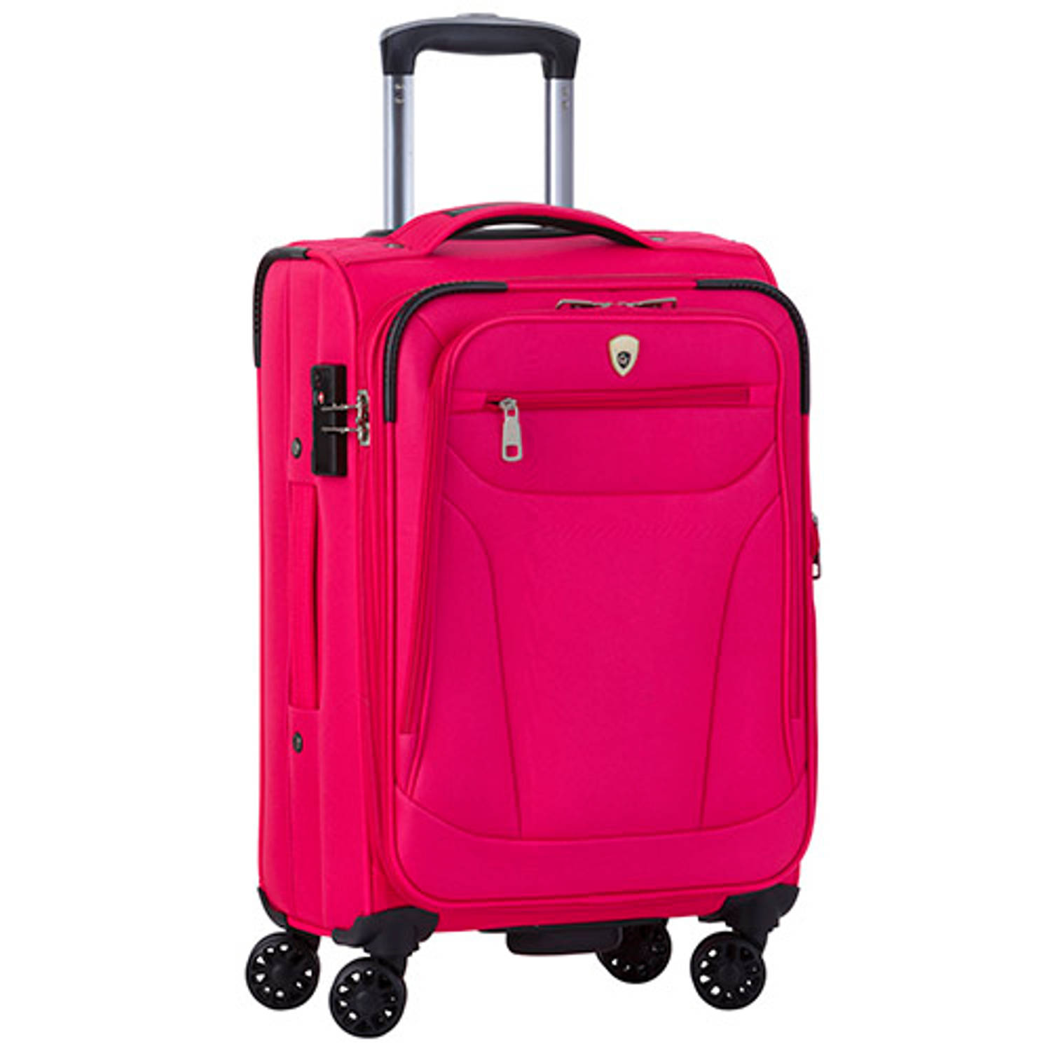 neus Aanwezigheid Verstrikking Cambridge 365 XL Handbagage Koffer - 56cm met TSA-slot – Expander –  Voorvakken - Roze | Blokker