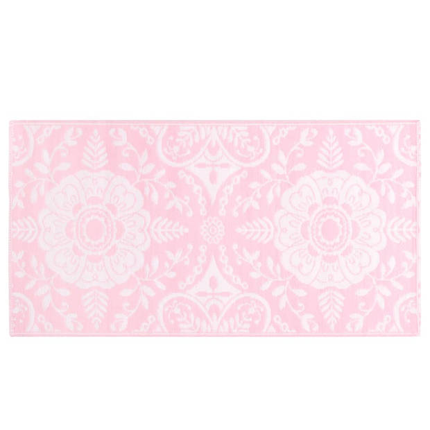 vidaXL Buitenkleed 80x150 cm PP roze