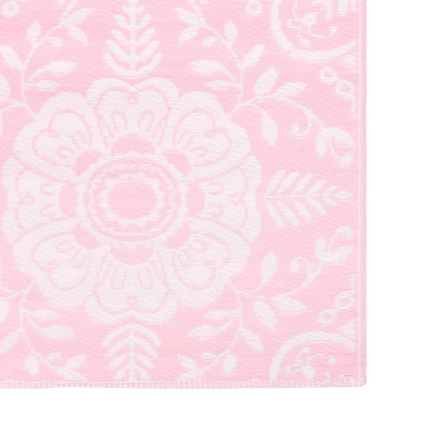 vidaXL Buitenkleed 120x180 cm PP roze