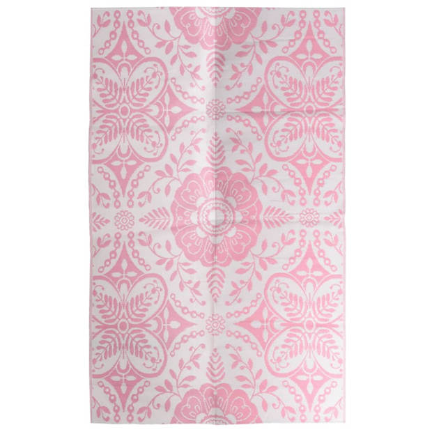 vidaXL Buitenkleed 160x230 cm PP roze