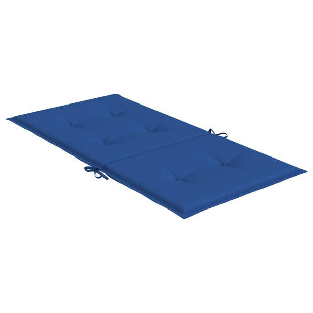 vidaXL Tuinstoelkussens 6 st 100x50x3 cm oxford stof koningsblauw