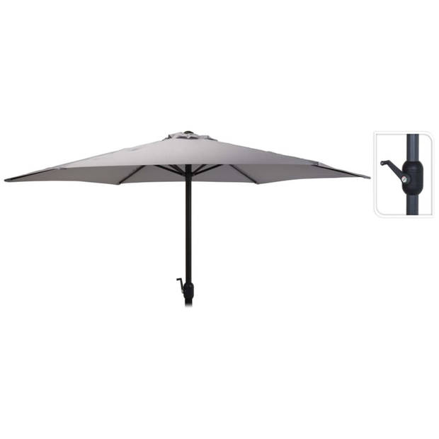 ProGarden Parasol Monica 270 cm lichtgrijs