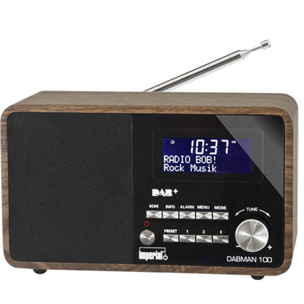 Imperial DAB+ radio Dabman 100 (Hout)