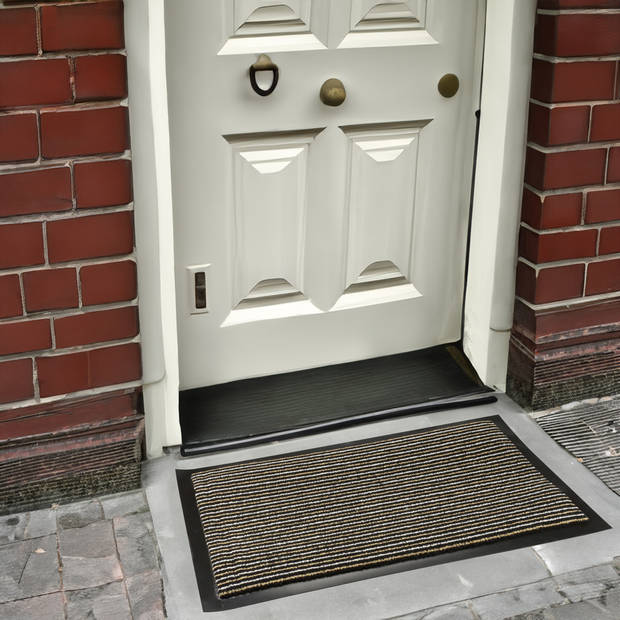 Buemag Deurmat/schoonloopmat PVC - anti slip - 60 x 40 cm - deurmat voor binnen - Deurmatten