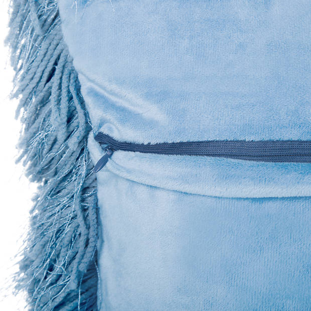 Beliani CIDE - Sierkussen-Blauw-Polyester