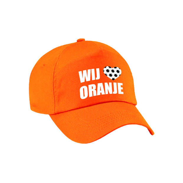 Holland fan pet - wij houden van oranje supporter cap - EK / WK - voor volwassenen - Verkleedhoofddeksels