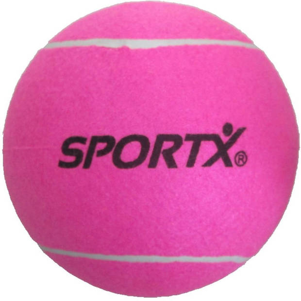 SportX - XL tennisbal - roze - D22 cm - Tennisballen