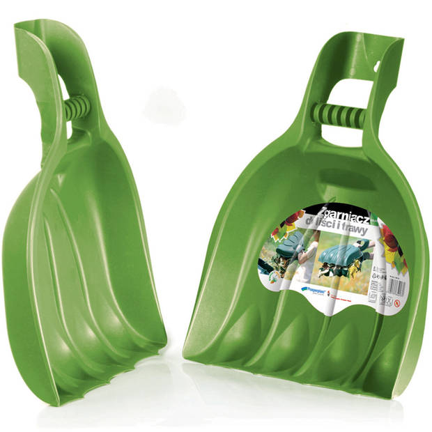 Groene tuinafvalzak opvouwbaar 252 liter met een setje bladharken/tuinafval grijpers - Tuinafvalzak