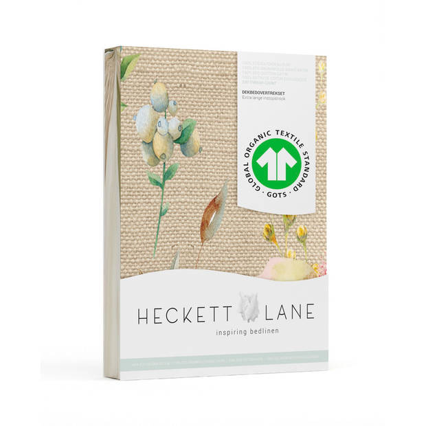 Heckett & Lane Agnes dekbedovertrek - 1-persoons (140x200/220 cm + 1 sloop) - Katoen satijn - Multi