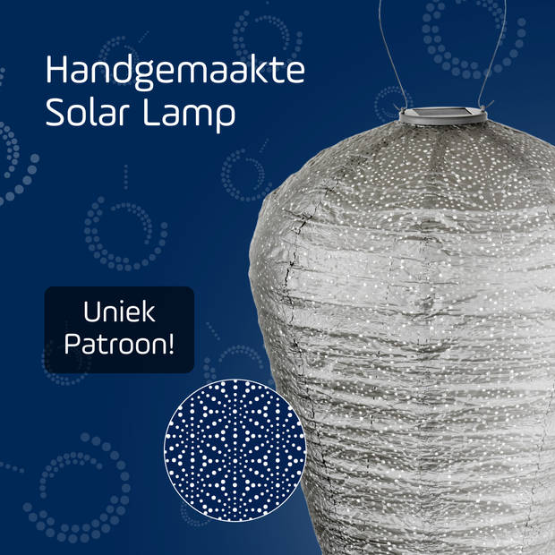 Lumiz Solar tuinverlichting Sashiko - XL - Licht Taupe