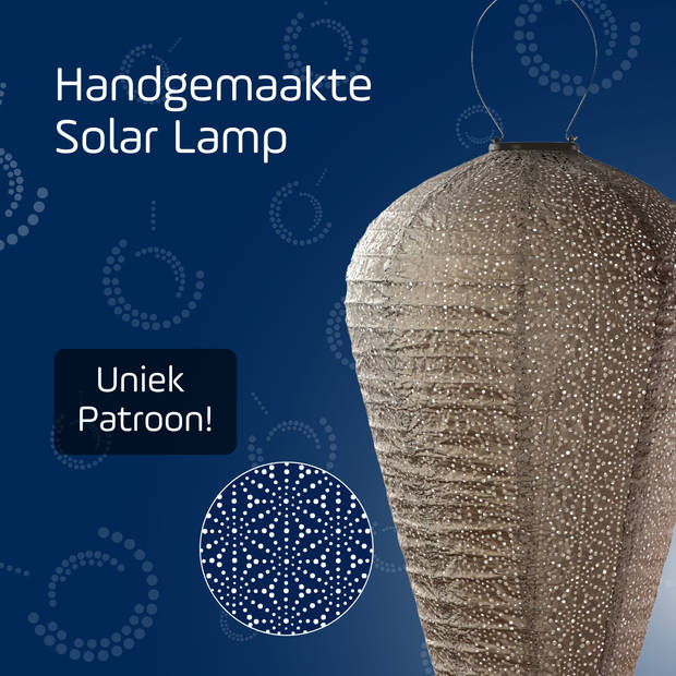 Lumiz Solar tuinverlichting Sashiko - XL - Licht Taupe