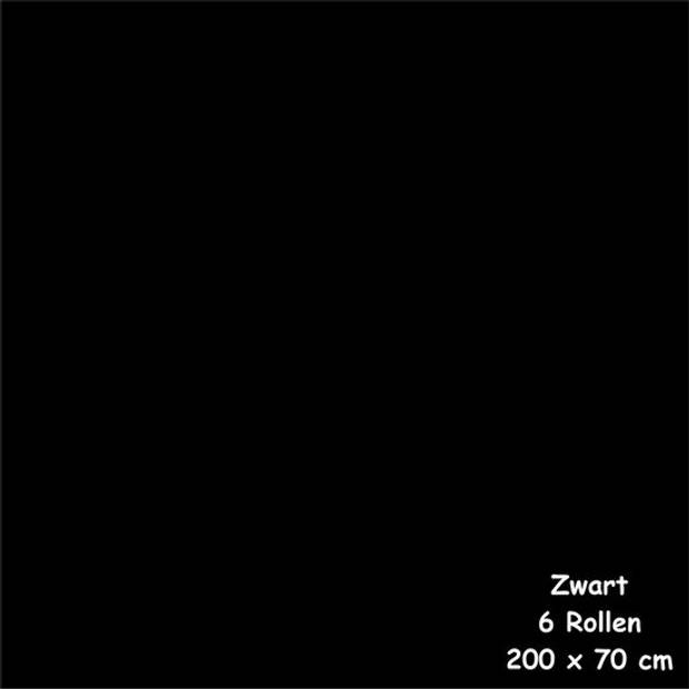 Benza Kaftpapier Schoolboeken - Zwart - 200 x 70 cm - 6 rollen