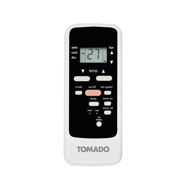 Tomado TMA7000B - Mobiele airco - 3-in-1 functie - Timer - Raamafdichtingskit - zwart