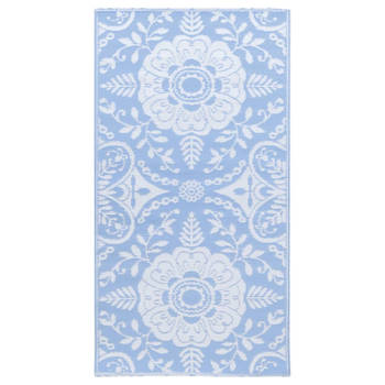 vidaXL Buitenkleed 120x180 cm PP babyblauw