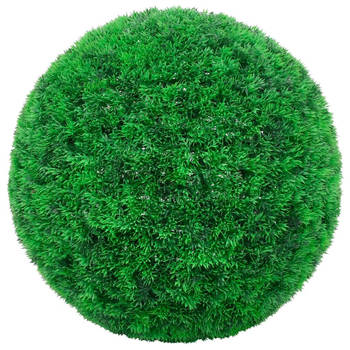 The Living Store Kunstbuxusbollen - Set van 2 - 52 cm - Groene polyethyleen