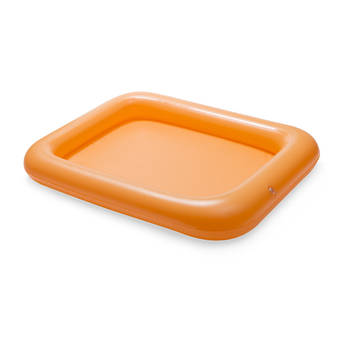 Oranje opblaasbare zwembad tafel 60 x 46 x 7 cm - opblaasspeelgoed