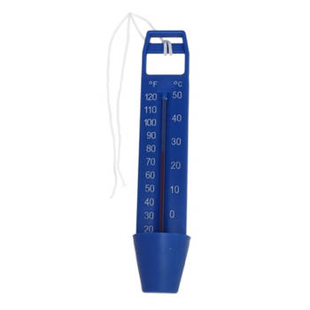 Zwembad thermometer blauw 16 cm - Zwembadonderhoud