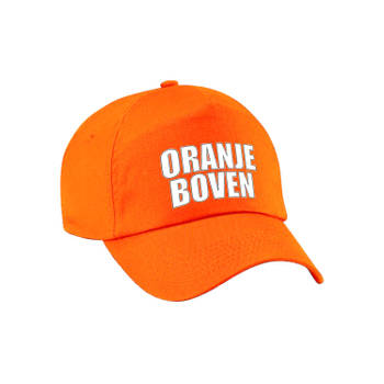 Holland fan cap / pet oranje boven Nederland supporter - EK / WK - voor kinderen - Verkleedhoofddeksels