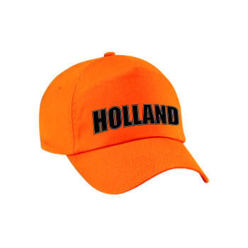 Holland fan pet / cap oranje - EK / WK / Koningsdag - voor kinderen - Verkleedhoofddeksels