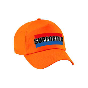 Oranje Holland supporter pet / cap met Nederlandse vlag - EK / WK - voor volwassenen - Verkleedhoofddeksels