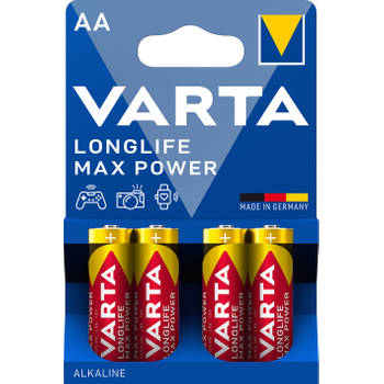 1x4 Varta Longlife Max Power Mignon AA LR 6