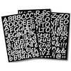 1x Setje alfabet plakletter stickers ongeveer 3 cm - Stickers