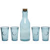 Giftbox met sap/limonade/water karaf en 4x luxe drink glazen - Karaffen