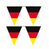 2x stuks vlaggenlijn slinger Duitsland vlaggetjes 5 meter - Vlaggenlijnen