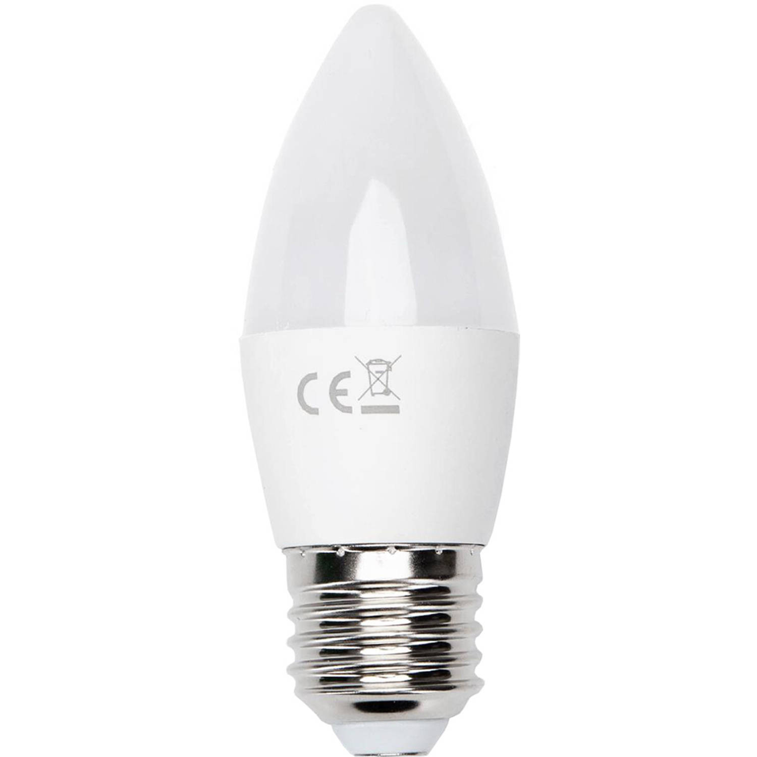 LED Lamp - Smart LED - Aigi Exona - Bulb C37 - 7W - E27 Fitting - Slimme LED - Wifi LED - RGB + Aanpasbare Kleur - Mat