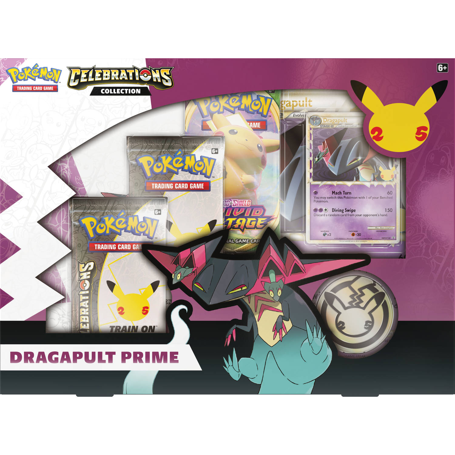 opleiding theorie Plagen Pokémon Trading Card Game Celebrations collector box dragapult prime |  Blokker