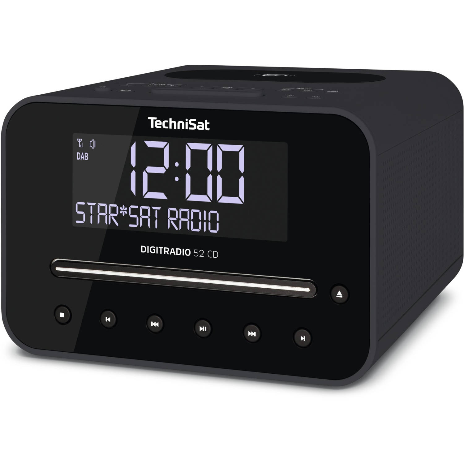 Verdorde bijzonder Heup Technisat Digitradio 52 CD - DAB+ wekkerradio met CD - antraciet | Blokker