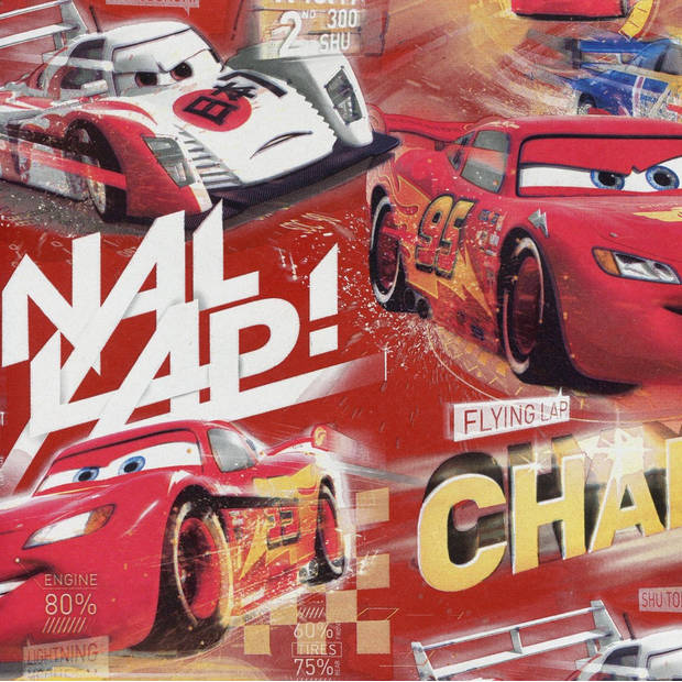 Cars cadeaupapier inpakpapier - 500 x 70 cm - 3 rollen