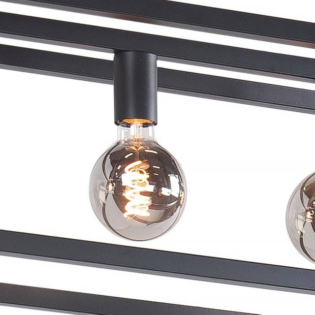 Highlight Hanglamp Fragola 7 lichts L 170 cm B 25 cm zwart